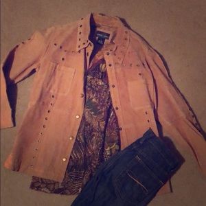 Suede shirt/jacket